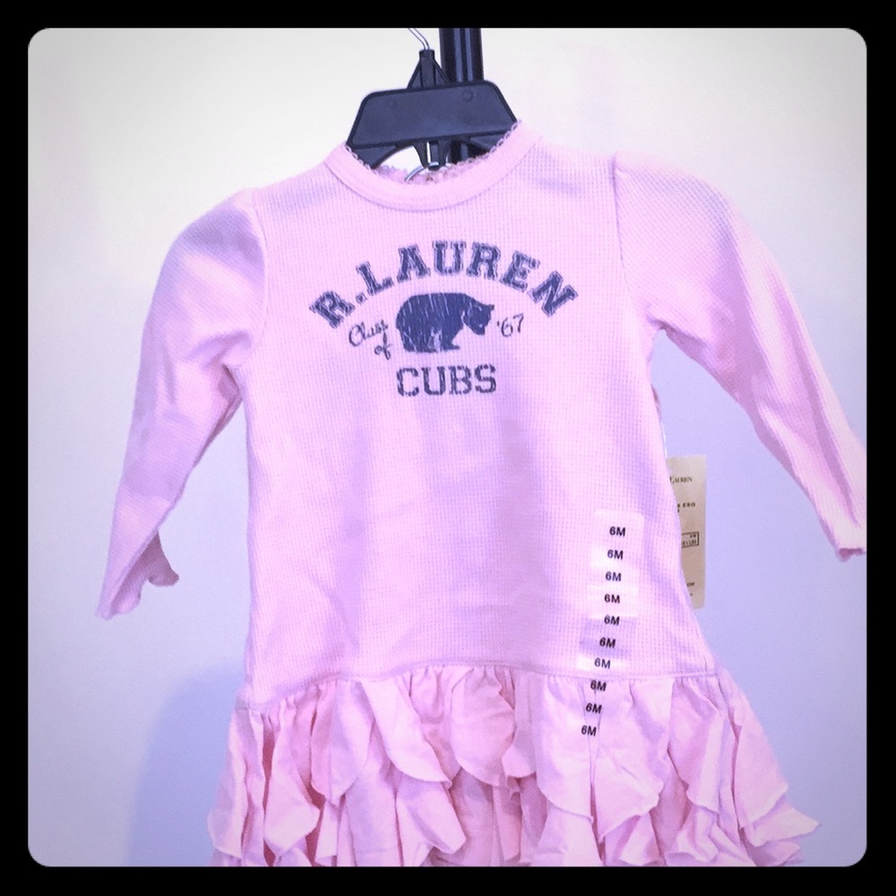 Ralph Lauren Ruffled Dress in Pink - Size 6M - NWT